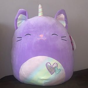 NWT 16” Squishmallow Courtney VDay Caticorn